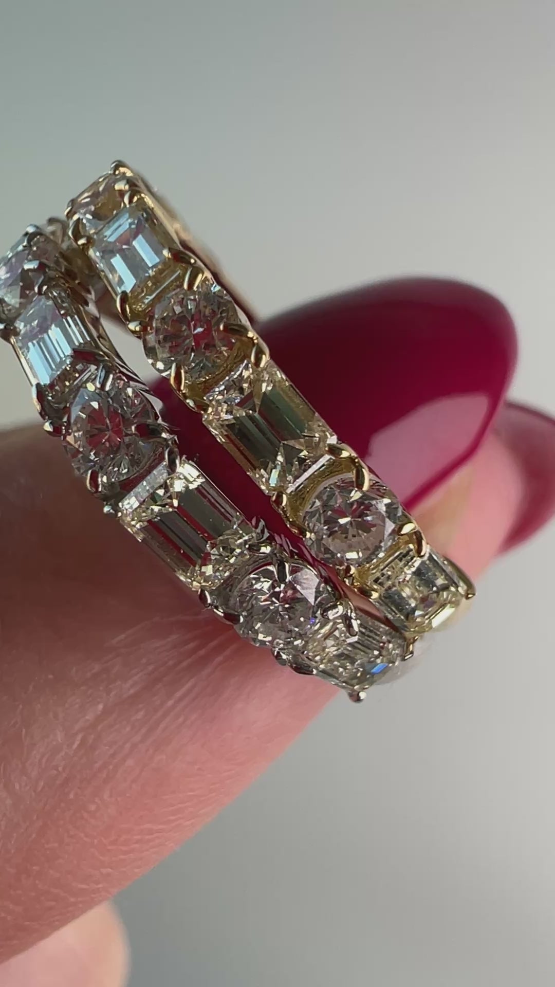 [ノンシャラン］リング ダイヤ 0.8ct RO BG PT K18YG｜A Jewelry Box 公式通販サイト