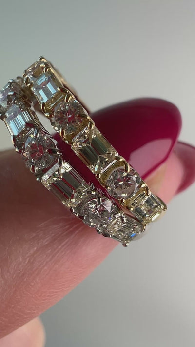 [ノンシャラン］リング ダイヤ 0.8ct RO BG PT K18YG｜A Jewelry Box 公式通販サイト
