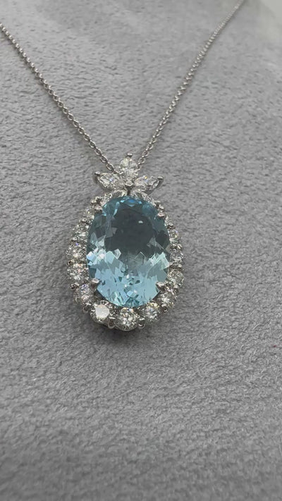 ［パイナップル物語］ネックレス アクアマリン 2.4ct OV｜A Jewelry Box 公式通販サイト