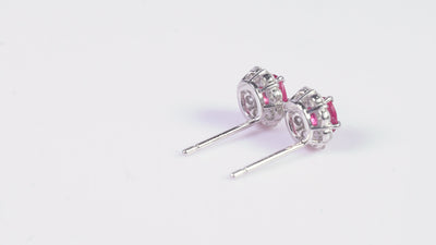 OVルビープラチナピアス｜A Jewelry Box 公式通販サイト