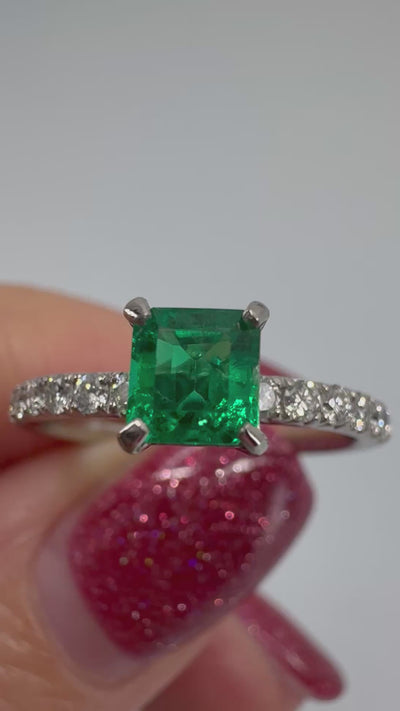 ［アルル］リング エメラルド 0.4ct SQ PT｜A Jewelry Box 公式通販サイト