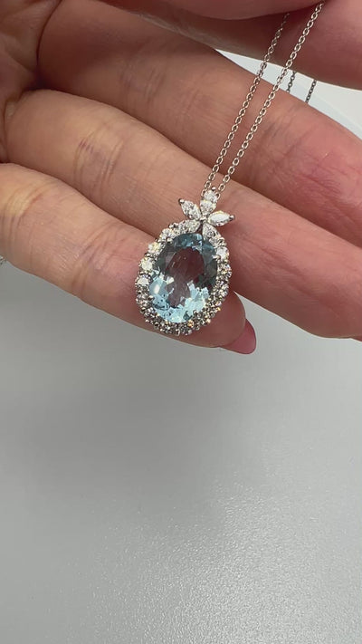 ［パイナップル物語］ネックレス アクアマリン 2.4ct OV｜A Jewelry Box 公式通販サイト