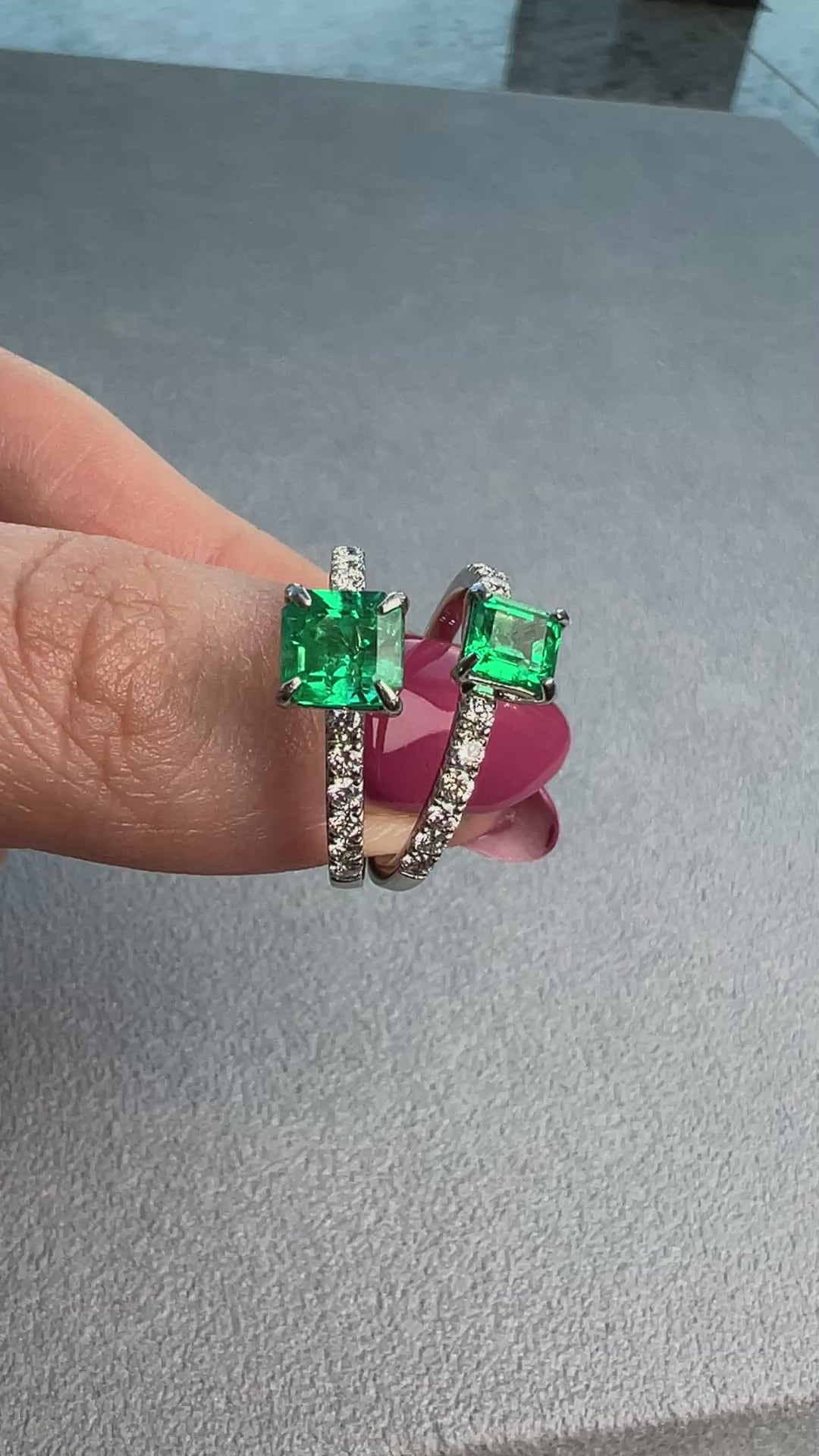［アルル］リング エメラルド 0.4ct SQ PT｜A Jewelry Box 公式通販サイト