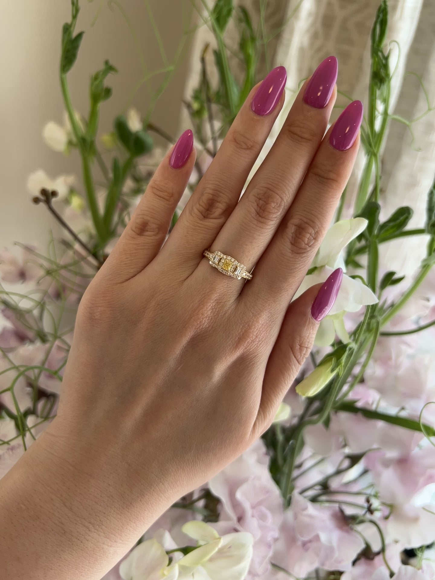 FVY SI2〜FIY SI1 CGL EM イエローダイヤ リング　K18YG｜A Jewelry Box 公式通販サイト