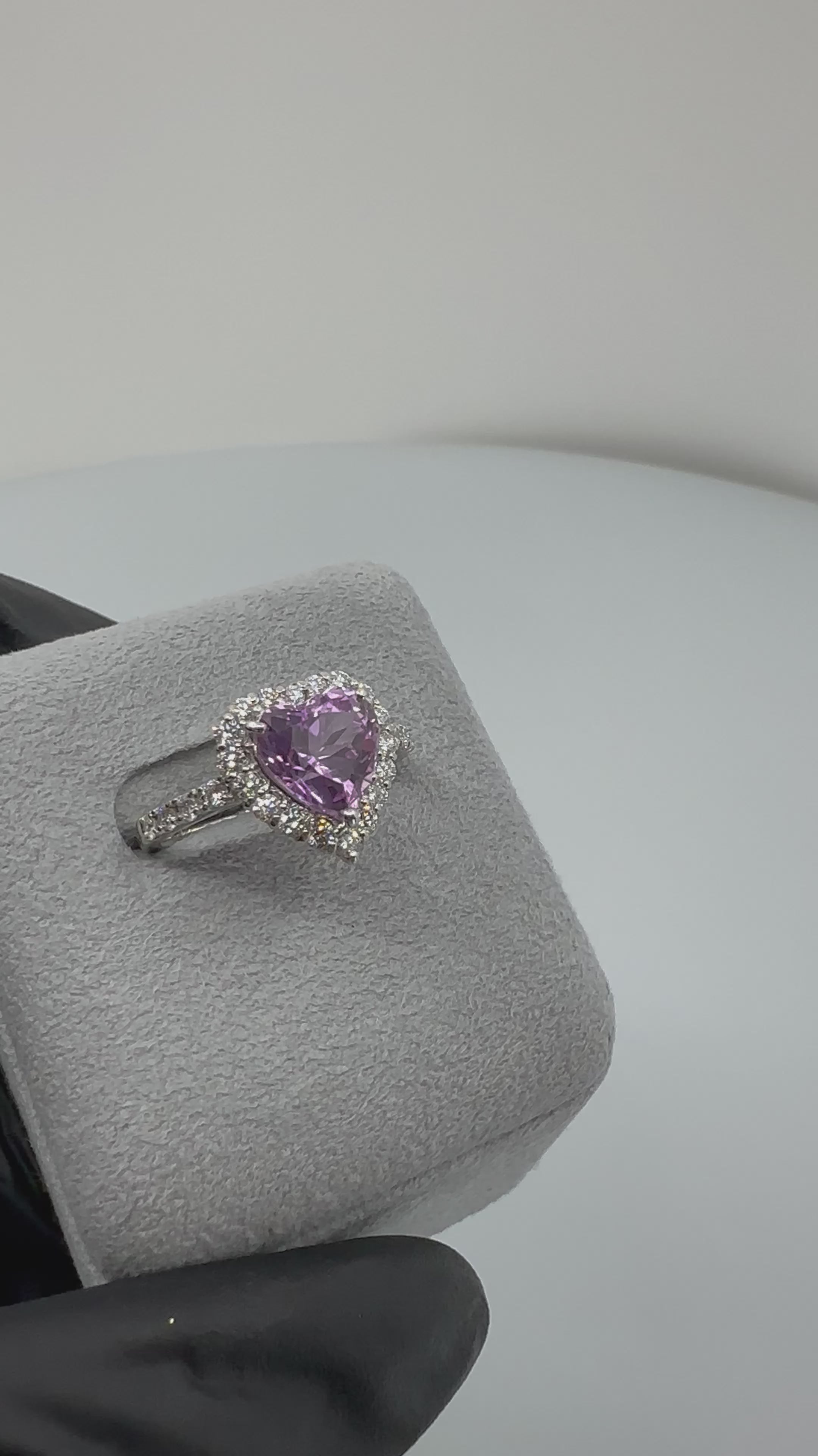 【新作3本限定/ライラック】リング クンツァイト 2.2ct HS PT｜A Jewelry Box 公式通販サイト