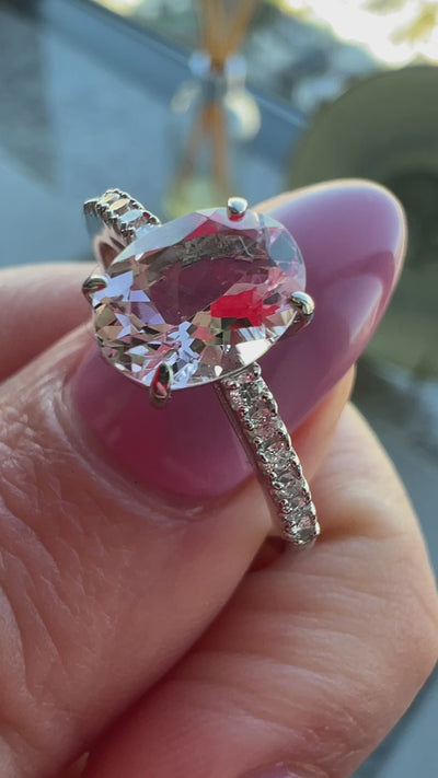 マリンちゃん（ラメールの恋人）モルガナイトPTリング｜A Jewelry Box 公式通販サイト