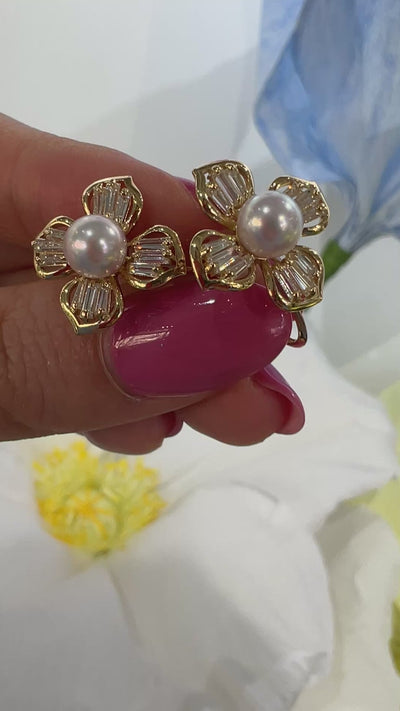 ［ポプリン］ピアス あこや6ミリ｜A Jewelry Box 公式通販サイト