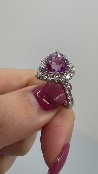 【新作3本限定/ライラック】リング クンツァイト 2.2ct HS PT｜A Jewelry Box 公式通販サイト