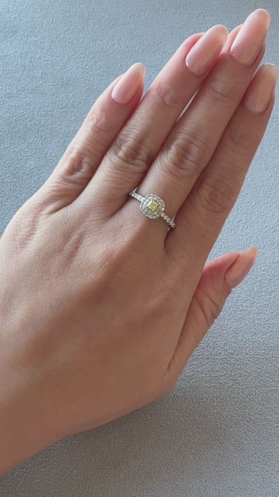 ［ジョーヌ］リング ファンシーインテンスイエローダイヤ SQ 0.13ct前後｜A Jewelry Box 公式通販サイト