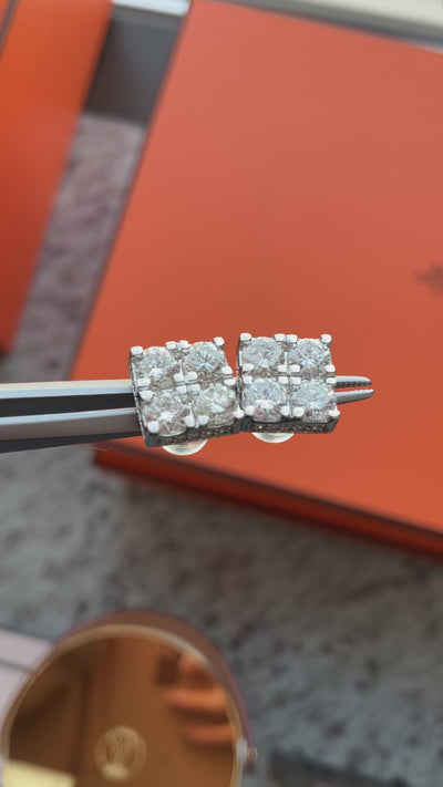 ワッフルピアス D0.9ct×2前後 SQ K18YG/K18WG/K18PG｜A Jewelry Box 公式通販サイト