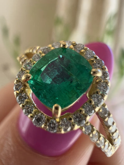 綺麗なSQ エメラルド リング｜A Jewelry Box 公式通販サイト