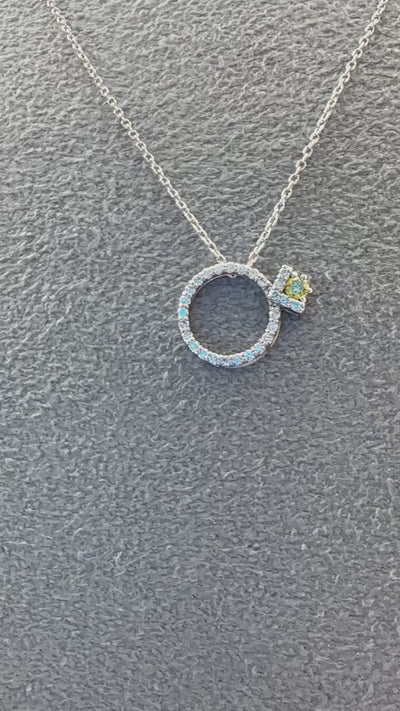 ラリオンス ネックレス イエローダイヤ〜ノーソート(あやちゃんの結婚指輪みたいなネックレス改作版）｜A Jewelry Box 公式通販サイト