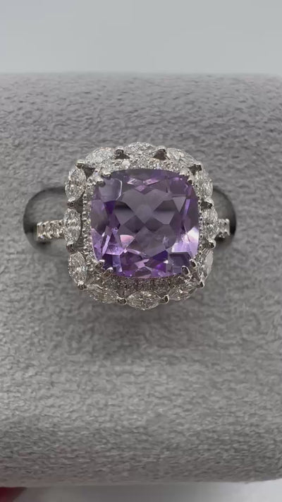 【マドンナリリー】リング ライトアメジスト/グリーンアメジスト｜A Jewelry Box 公式通販サイト