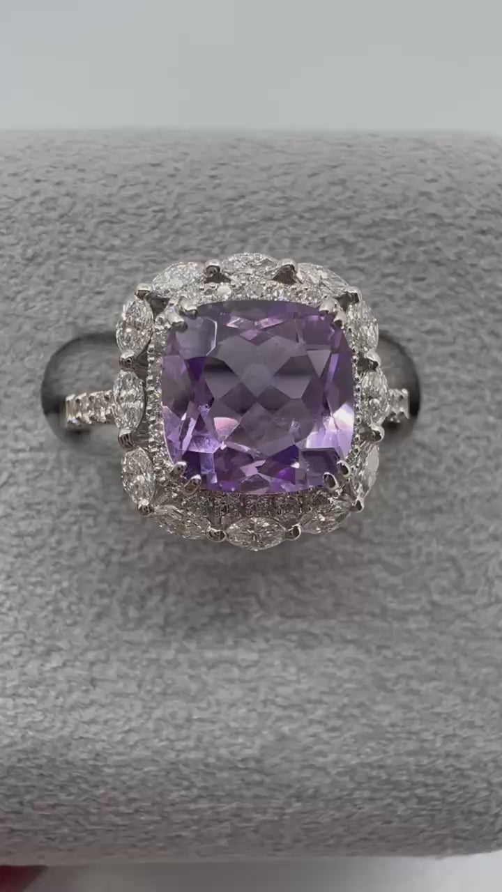 【マドンナリリー】リング ライトアメジスト/グリーンアメジスト｜A Jewelry Box 公式通販サイト